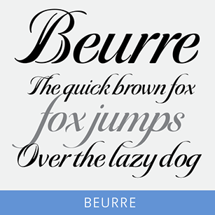 Beurre Script font