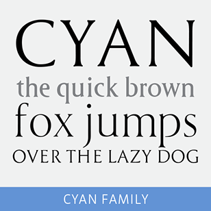 Cyan Serif Font family