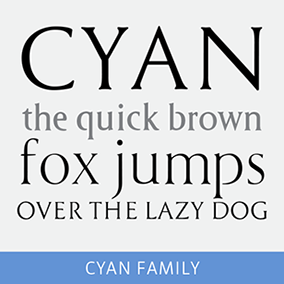 Cyan Serif Font family