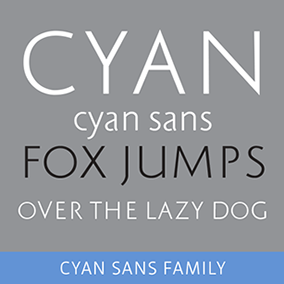 Cyan Sans font