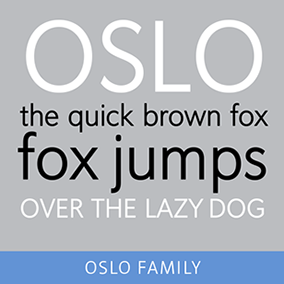 Oslo Sans Font family