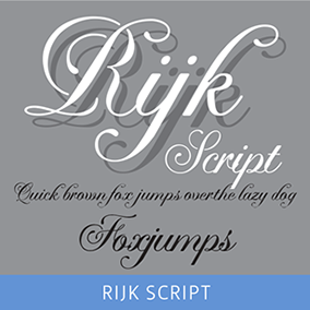 Rjik Script stencil font