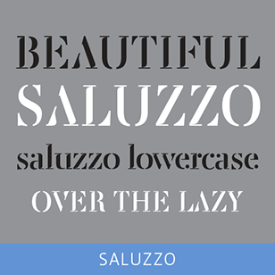 Saluzza Stencil font